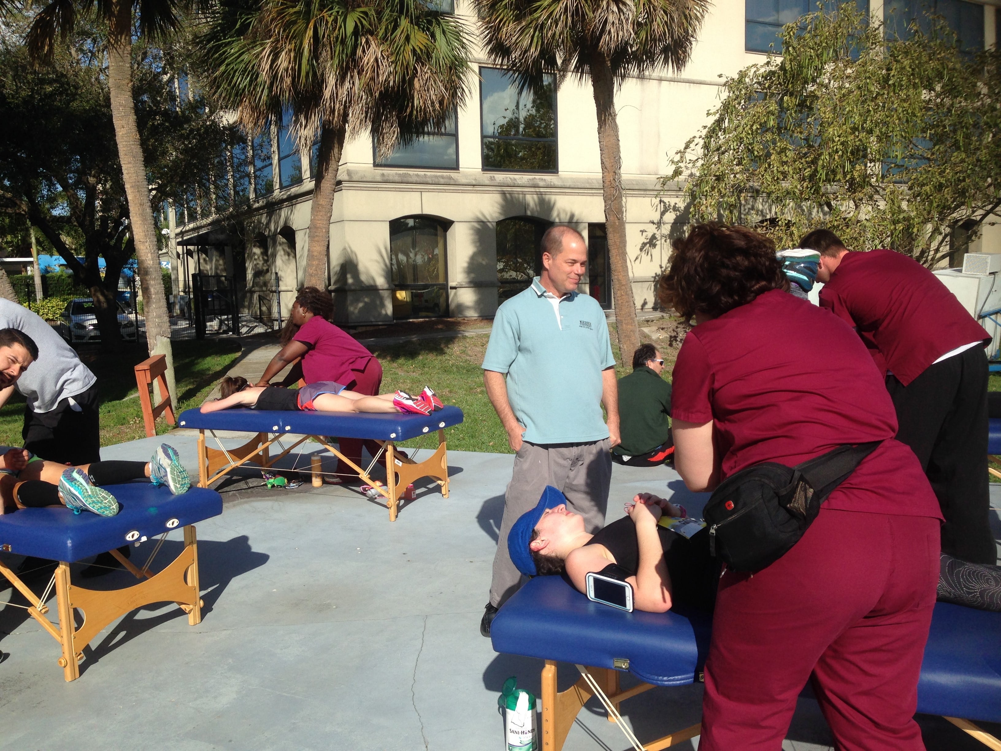 Massage Therapy Students Supports Marathon of the Treasure Coast