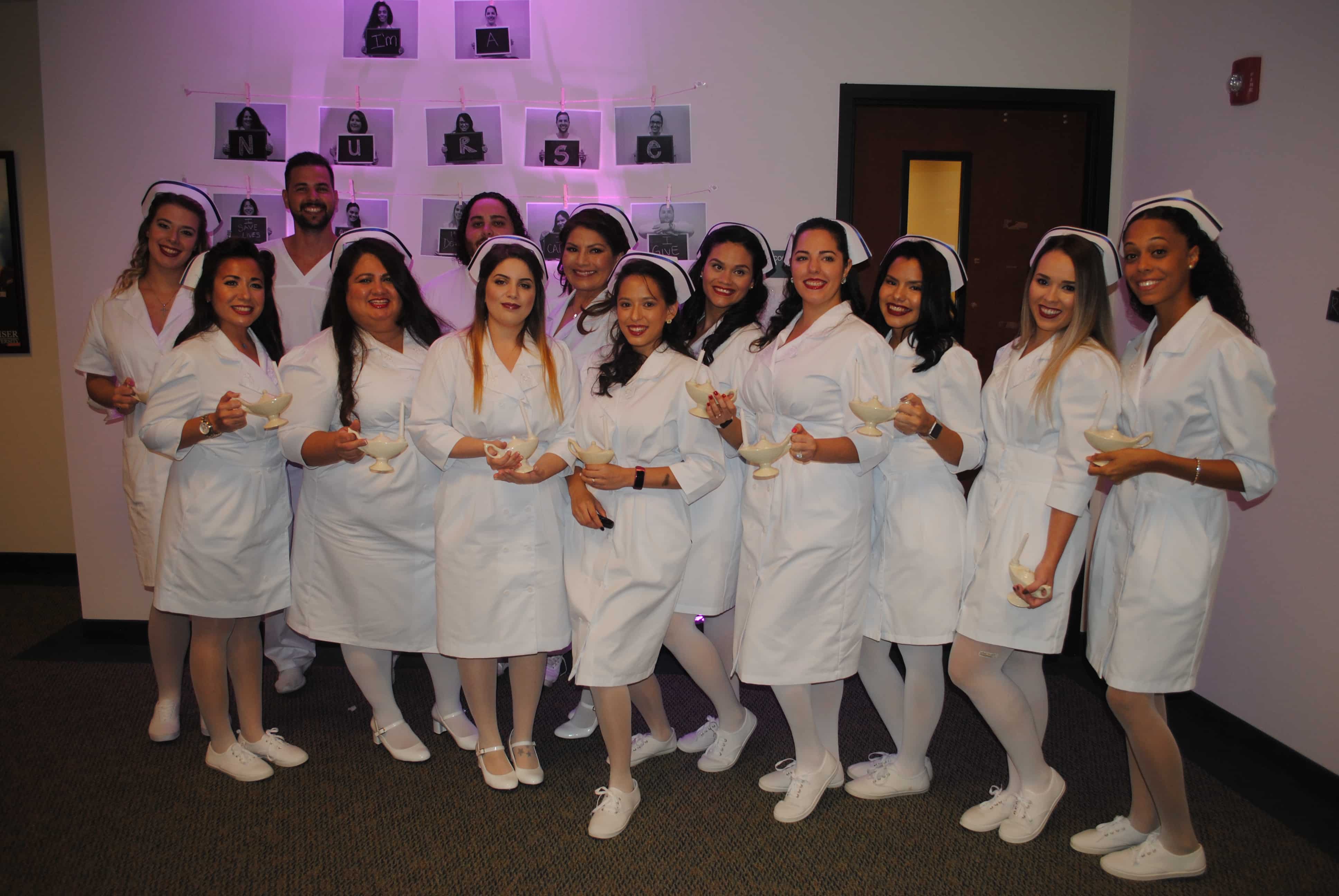 Miami Nursing Students Attending Pinning Ceremony