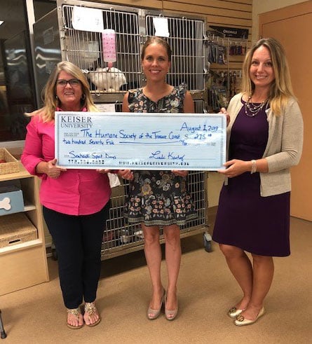 Keiser University’s Port St. Lucie Campus Supports the Humane Society of the Treasure Coast