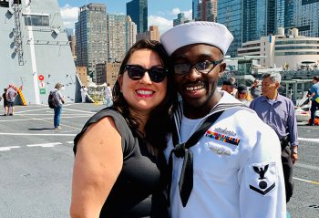 Diana and Laurence Chia at NYC Navy Fleet Week, honoring military service